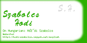 szabolcs hodi business card